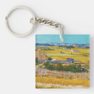 Vincent van Gogh - Oogst bij La Crau Sleutelhanger