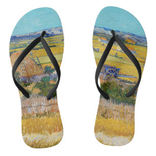 Vincent van Gogh - Oogst bij La Crau Teenslippers