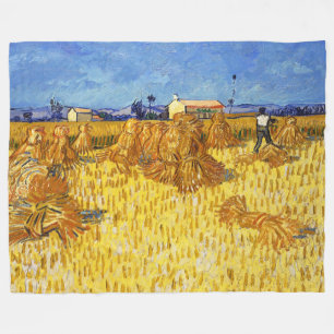 Vincent van Gogh - Oogst in Provence Fleece Deken