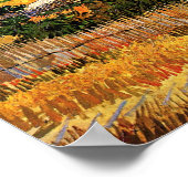 Vincent Van Gogh - Oogst op La Crau Fine Art Poster (Hoek)