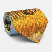 Vincent Van Gogh - Oogst op La Crau Fine Art Stropdas (Opgerold)