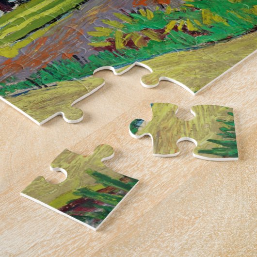 Vincent van Gogh Orchard, besteld door Cypresses Legpuzzel (Zijkant)