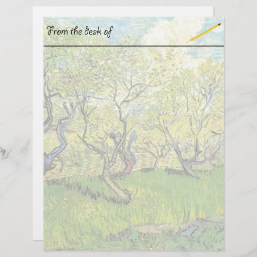 Vincent van Gogh, Orchard in Blossom (Voorkant / Achterkant)