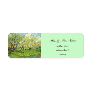 Vincent van Gogh, Orchard in Blossom Etiket