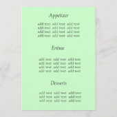 Vincent van Gogh, Orchard in Blossom Menu (Achterkant)