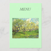 Vincent van Gogh, Orchard in Blossom Menu (Voorkant)