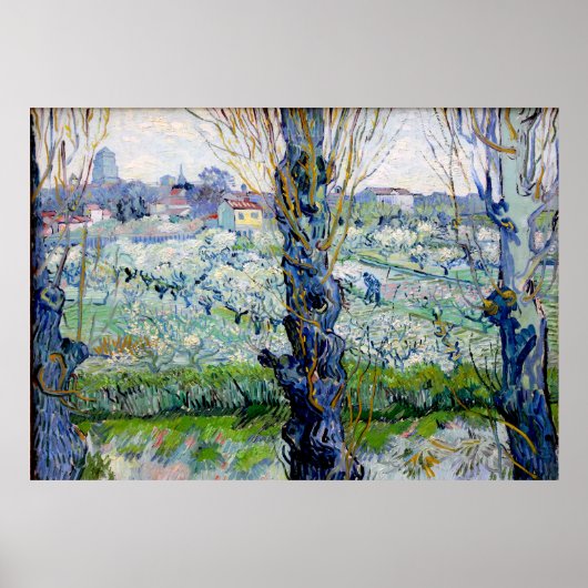 Vincent van Gogh - Orchard in Blossom Poster (Voorkant)