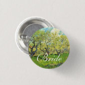 Vincent van Gogh, Orchard in Blossom Ronde Button 3,2 Cm (Voorkant /achterkant)