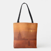 Vincent van Gogh - Oude Toren in de Velden Tote Bag (Achterkant)