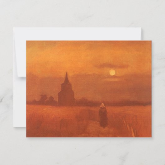 Vincent van Gogh - Oude toren op de velden (Voorkant)