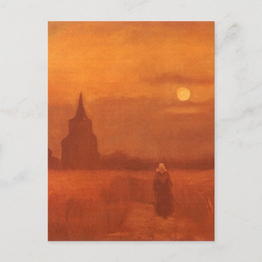 Vincent van Gogh - Oude toren op de velden Briefkaart (Voorkant)