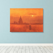 Vincent van Gogh - Oude toren op de velden Canvas Afdruk (Insitu (Houten vloer))