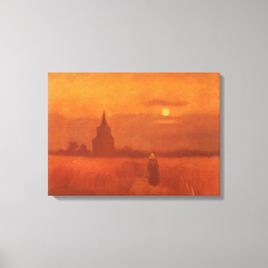 Vincent van Gogh - Oude toren op de velden Canvas Afdruk (Voorkant)