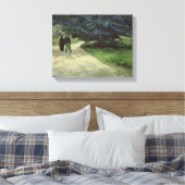 Vincent van Gogh | Paar in het park Arles 1888 Canvas Afdruk (Insitu (Slaapkamer))