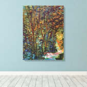 Vincent van Gogh - pad in de Bossen - fijne kunst Canvas Afdruk (Insitu (Houten vloer))