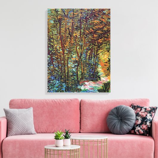 Vincent van Gogh - pad in de Bossen - fijne kunst Canvas Afdruk (Insitu (Woonkamer))