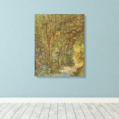 Vincent van Gogh - Pad in het Bos Canvas Afdruk (Insitu (Houten vloer))
