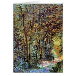 Vincent Van Gogh - Pad in het bos Kunstwerk