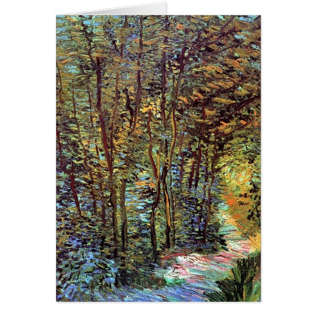 Vincent Van Gogh - Pad in het bos Kunstwerk (Voorkant)
