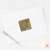Vincent van Gogh - Pad in het Bos Vierkante Sticker (Envelop)