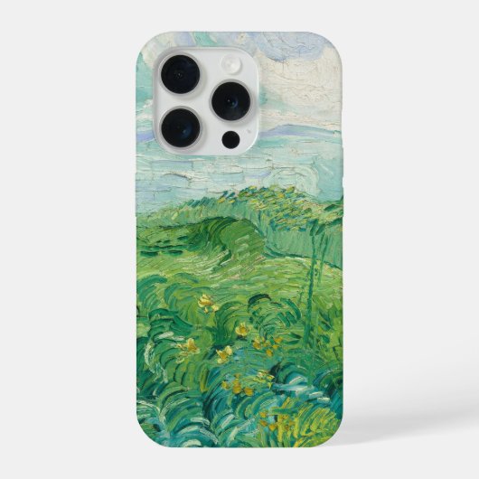 Vincent Van Gogh painting Green wheat field  iPhone Hoesje (Achterkant)