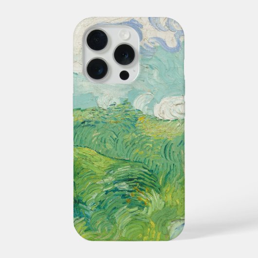 Vincent Van Gogh painting Green wheat field  iPhone Hoesje (Achterkant)