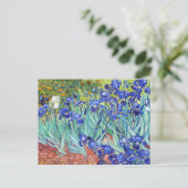 Vincent Van Gogh painting Irises Uitnodiging Briefkaart (Staand voorkant)