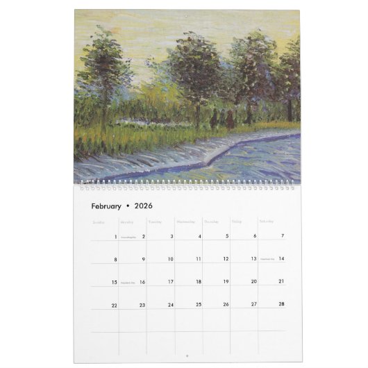 Vincent Van Gogh Paintings Calendar Kalender (Feb 2026)