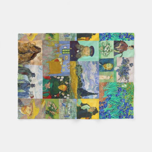 Vincent van Gogh Paintings Fleece Deken (Voorkant (Horizontaal))