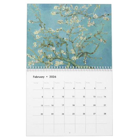Vincent Van Gogh Paintings Kalender (Feb 2026)