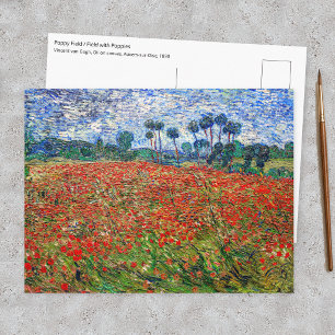 Vincent van Gogh - Papaverveld Briefkaart