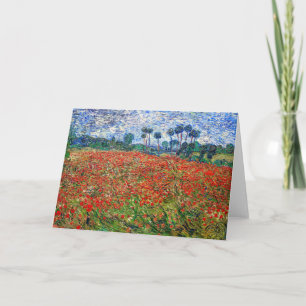 Vincent van Gogh - Papaverveld Kaart