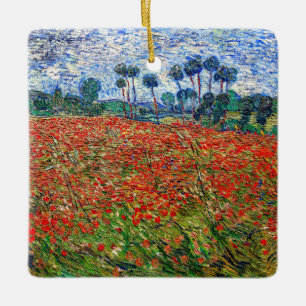 Vincent van Gogh - Papaverveld Keramisch Ornament
