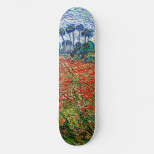 Vincent van Gogh - Papaverveld Persoonlijk Skateboard