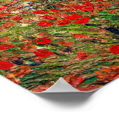 Vincent van Gogh - Papaverveld Poster (Hoek)