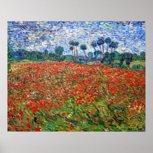 Vincent van Gogh - Papaverveld Poster