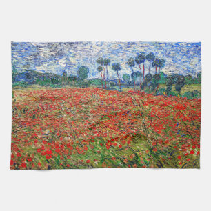 Vincent van Gogh - Papaverveld Theedoek