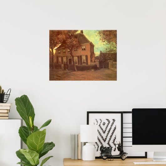 Vincent van Gogh - Pastorie te Nuenen Poster (Thuiskantoor)