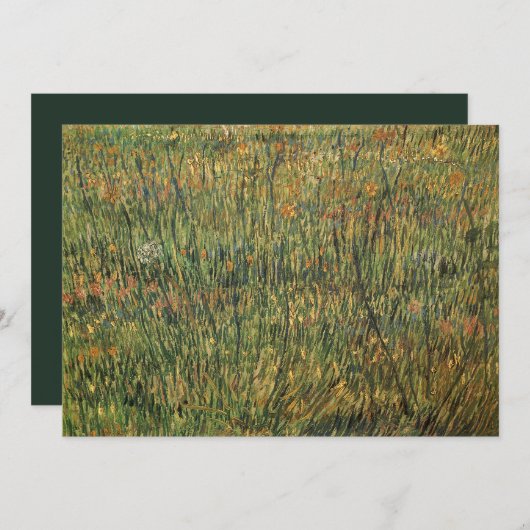 Vincent van Gogh - Pasture in Bloom (Voorkant / Achterkant)