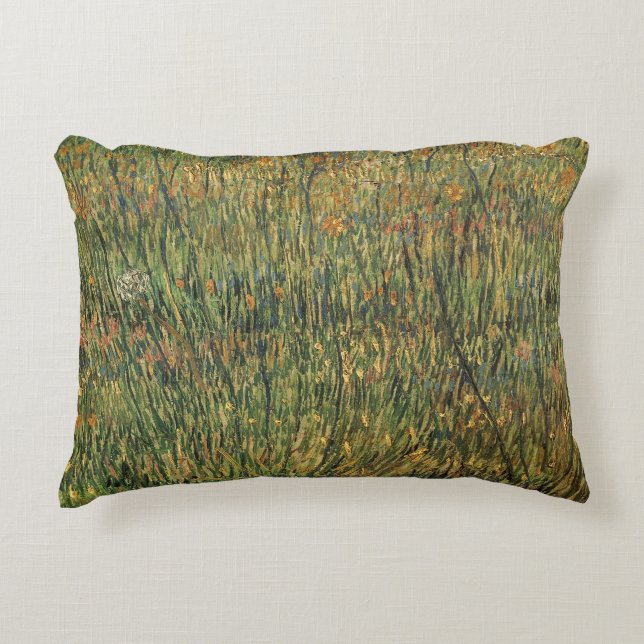 Vincent van Gogh - Pasture in Bloom Decoratief Kussen (Voorkant)