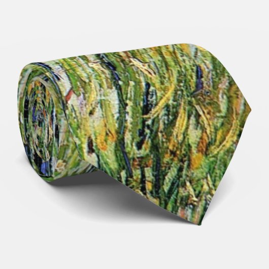 Vincent van Gogh - Pasture in Bloom Fine Art Stropdas (Opgerold)