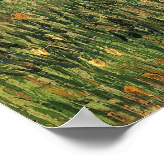 Vincent van Gogh - Pasture in Bloom Poster (Hoek)