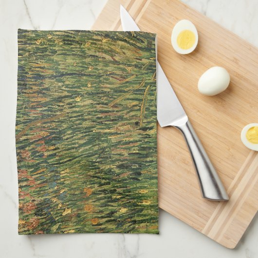 Vincent van Gogh - Pasture in Bloom Theedoek (Quarter Fold)