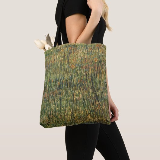 Vincent van Gogh - Pasture in Bloom Tote Bag (Dichtbij)