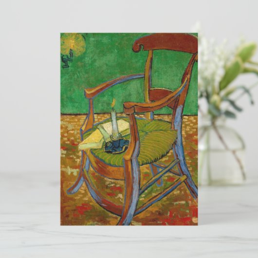 Vincent van Gogh - Paul Gauguin's stoel Bedankkaart (Staand voorkant)