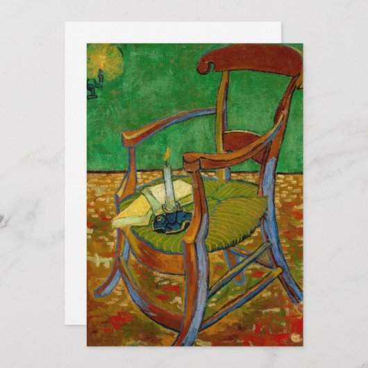 Vincent van Gogh - Paul Gauguin's stoel Kaart (Voorkant / Achterkant)