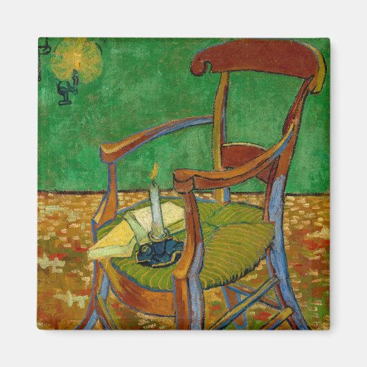 Vincent van Gogh - Paul Gauguin's stoel Magneet (Voorkant)
