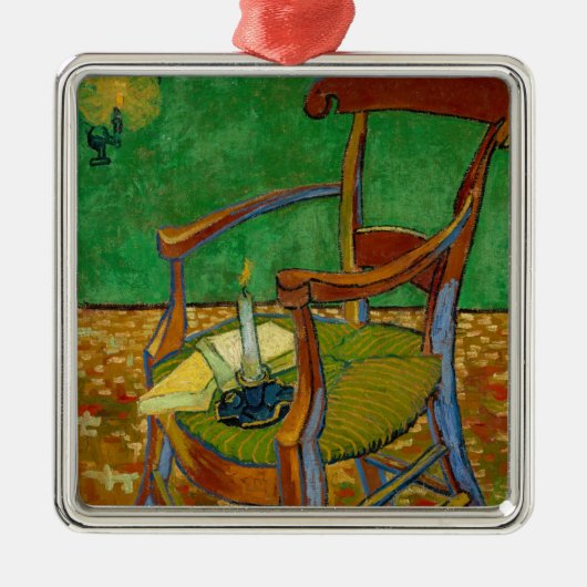 Vincent van Gogh - Paul Gauguin's stoel Metalen Ornament (Voorkant)