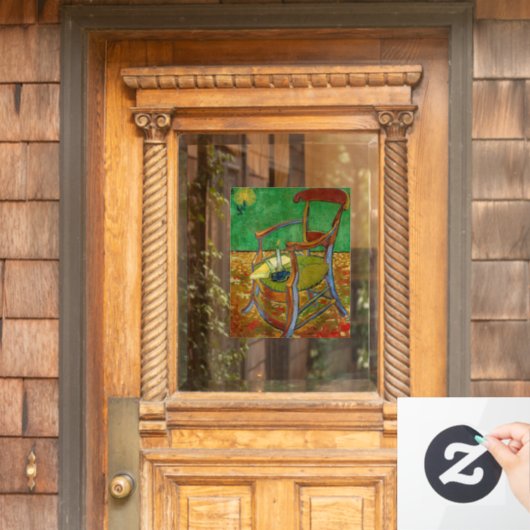 Vincent van Gogh - Paul Gauguin's stoel Raamsticker (Huis Deur)