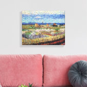 Vincent Van Gogh - Peach Trees in Blossom Fine Art Canvas Afdruk (Insitu (Woonkamer))